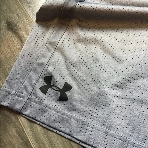 Under Armour Gray and Black Athletic Shorts - Picture 2 of 4